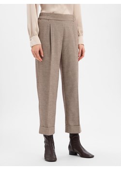 Opus Damskie spodnie materiałowe - Maikito Pepita Kobiety czekoladowy wzorzysty ze sklepu vangraaf w kategorii Spodnie damskie - zdjęcie 187643687