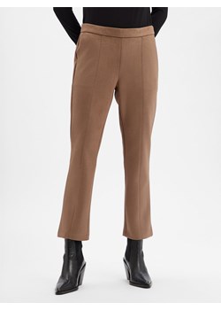 Opus Damskie spodnie ze sztucznej skóry - Elvina Cozy Kobiety brązowy jednolity ze sklepu vangraaf w kategorii Spodnie damskie - zdjęcie 187643688