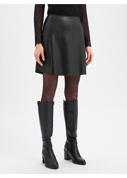 Opus Damska spódnica ze sztucznej skóry - Reana cosmic Kobiety Sztuczna skóra czarny jednolity ze sklepu vangraaf w kategorii Spódnice - zdjęcie 187643696