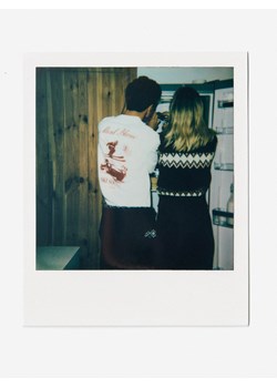 Reserved - T-shirt boxy z nadrukiem na plecach - złamana biel ze sklepu Reserved w kategorii T-shirty męskie - zdjęcie 187644866