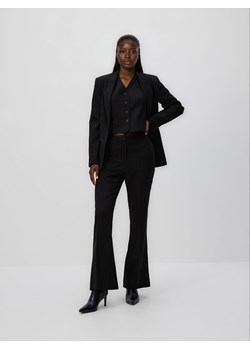 Reserved - Spodnie flare w paski - czarny ze sklepu Reserved w kategorii Spodnie damskie - zdjęcie 187644917