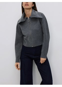 Reserved - Sweter z zapięciem na zamek - ciemnoszary ze sklepu Reserved w kategorii Swetry damskie - zdjęcie 187644968