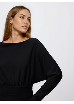 Reserved - Longsleeve z wiskozą - czarny ze sklepu Reserved w kategorii Bluzki damskie - zdjęcie 187645085