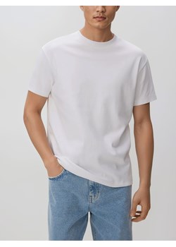 Reserved - Bawełniany t-shirt boxy - biały ze sklepu Reserved w kategorii T-shirty męskie - zdjęcie 187645268