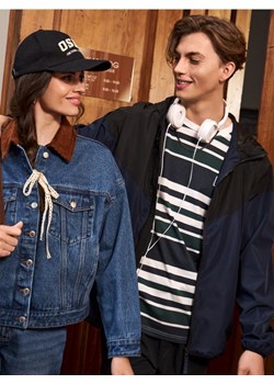 Sinsay - Koszulka w paski z napisem - wielobarwny ze sklepu Sinsay w kategorii T-shirty męskie - zdjęcie 187646115