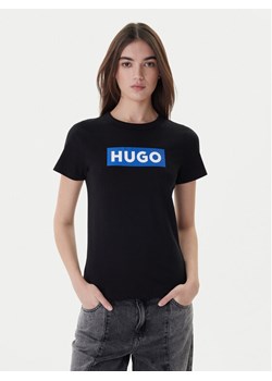 HUGO T-Shirt Classic 50510772 Czarny Slim Fit ze sklepu MODIVO w kategorii Bluzki damskie - zdjęcie 187646419