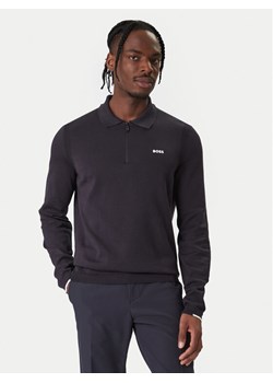BOSS Sweter Ever 50551688 Granatowy Regular Fit ze sklepu MODIVO w kategorii Swetry męskie - zdjęcie 187646435