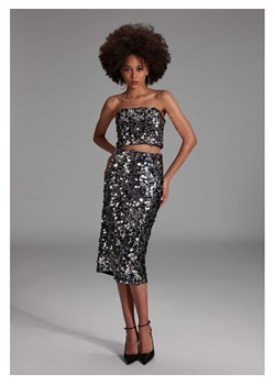 SWING Spódnica w kolorze srebrnym ze sklepu Limango Polska w kategorii Spódnice - zdjęcie 187647647