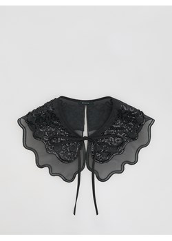 Reserved - Wiązany kołnierz z cekinami i ozdobnym haftem - czarny ze sklepu Reserved w kategorii Dodatki damskie - zdjęcie 187647857