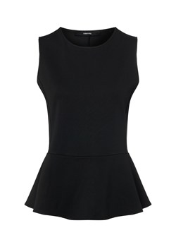 Someday Damski top z peplumem - Kahedda Kobiety czarny jednolity ze sklepu vangraaf w kategorii Bluzki damskie - zdjęcie 187647968