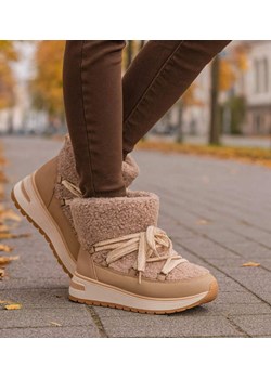 Zimowe botki śniegowce z futerkiem /F6-1 18538 G341/ ze sklepu Pantofelek24.pl w kategorii Śniegowce damskie - zdjęcie 187648257