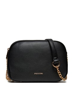 Torebka Puccini BML058M Czarny ze sklepu eobuwie.pl w kategorii Listonoszki - zdjęcie 187648265