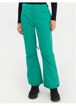 Roxy Spodnie snowboardowe Backyard ERJTP03299 Zielony Tailored Fit ze sklepu MODIVO w kategorii Spodnie damskie - zdjęcie 187648779