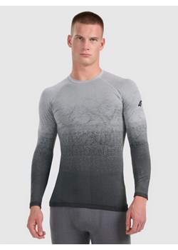 Męska bielizna termoaktywna (góra) 4F 4FWAW25USEAM231 - szara ze sklepu Sportstylestory.com w kategorii Bielizna termoaktywna męska - zdjęcie 187649795