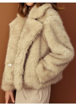 Sinsay - Płaszcz z imitacji futra - kremowy ze sklepu Sinsay w kategorii Płaszcze damskie - zdjęcie 187652295