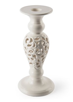 Trendy Kitchen by EXCÉLSA Świecznik w kolorze białym - wys. 20 x Ø 9 cm ze sklepu Limango Polska w kategorii Świeczniki - zdjęcie 187652356
