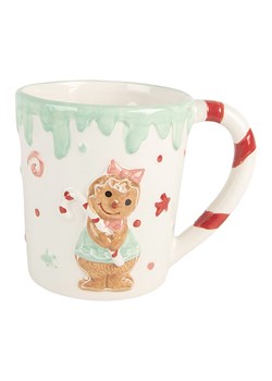 Clayre &amp; Eef Kubek jumbo ze wzorem - 400 ml ze sklepu Limango Polska w kategorii Dzbanki i zaparzacze - zdjęcie 187652605