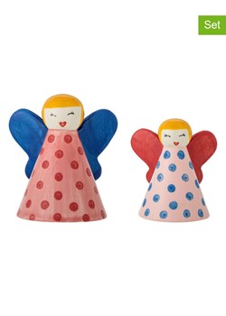 Bloomingville Figurki dekoracyjne (2 szt.) &quot;Caramella&quot; w kolorze jasnoróżowo-niebieskim ze sklepu Limango Polska w kategorii Dekoracje - zdjęcie 187652709