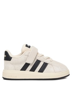 Sneakersy adidas Grand Court 2.0 JR0778 Écru ze sklepu eobuwie.pl w kategorii Buty sportowe dziecięce - zdjęcie 187652989