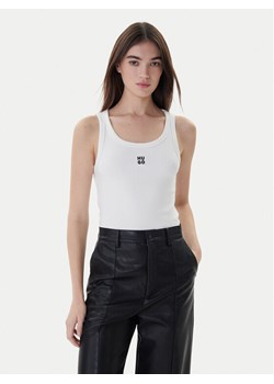 Hugo Top Datamia 50514489 Biały Slim Fit ze sklepu MODIVO w kategorii Bluzki damskie - zdjęcie 187653069