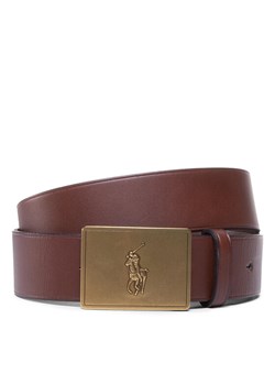 Polo Ralph Lauren Pasek Męski 36Mm Pp Plaque Belt 405691693002 Brązowy ze sklepu MODIVO w kategorii Paski męskie - zdjęcie 187653187