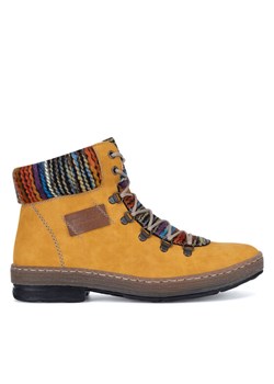 Rieker Trzewiki Z6743-68 Żółty ze sklepu MODIVO w kategorii Botki - zdjęcie 187653306