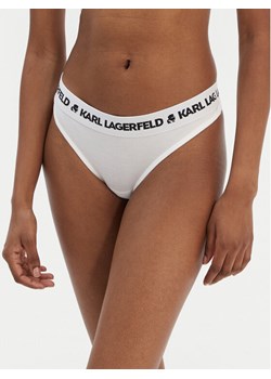 KARL LAGERFELD Stringi A1W47008 Biały ze sklepu MODIVO w kategorii Majtki damskie - zdjęcie 187653309