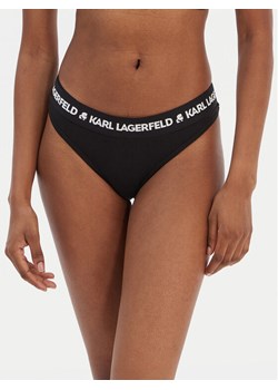 KARL LAGERFELD Stringi A1W47008 Czarny ze sklepu MODIVO w kategorii Majtki damskie - zdjęcie 187653466