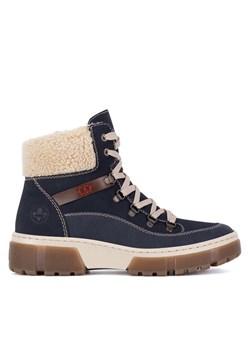 Rieker Trzewiki X8638-14 Niebieski ze sklepu MODIVO w kategorii Botki - zdjęcie 187653507