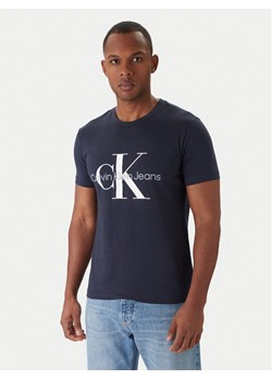 Calvin Klein Jeans T-Shirt J30J320935 Granatowy Slim Fit ze sklepu MODIVO w kategorii T-shirty męskie - zdjęcie 187653585
