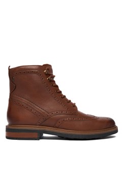 Clarks Kozaki Newford LaceBT 26183376 Brązowy ze sklepu MODIVO w kategorii Buty zimowe męskie - zdjęcie 187653656