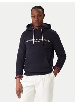 Tommy Hilfiger Bluza Core Logo MW0MW10752 Granatowy Regular Fit ze sklepu MODIVO w kategorii Bluzy męskie - zdjęcie 187653658