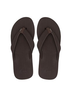 Quiksilver Japonki MOLOKAI LAYBACK TEXTURED AQYL101266 CVJ1 Brązowy ze sklepu MODIVO w kategorii Klapki męskie - zdjęcie 187653678