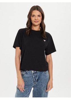 Guess Jeans T-Shirt W4YI05 K8HM0 Czarny Boxy Fit ze sklepu MODIVO w kategorii Bluzki damskie - zdjęcie 187653746