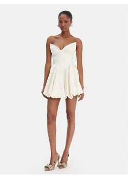 Bardot Sukienka koktajlowa Avella 60137DB Écru Slim Fit ze sklepu MODIVO w kategorii Sukienki - zdjęcie 187653888