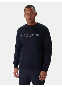 Tommy Hilfiger Bluza Logo MW0MW11596 Granatowy Regular Fit ze sklepu MODIVO w kategorii Bluzy męskie - zdjęcie 187654056