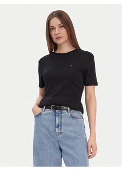 Tommy Hilfiger T-Shirt New Cody WW0WW40587 Czarny Slim Fit ze sklepu MODIVO w kategorii Bluzki damskie - zdjęcie 187654065
