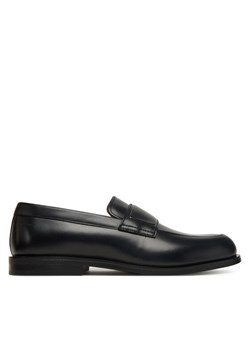 Calvin Klein Lordsy Ess Rubber Band Loafer Lth HM0HM01923 Czarny ze sklepu MODIVO w kategorii Mokasyny męskie - zdjęcie 187654178