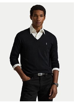 Polo Ralph Lauren Sweter Ls Sf Vn Pp 710670789003 Czarny Regular Fit ze sklepu MODIVO w kategorii Swetry męskie - zdjęcie 187654197