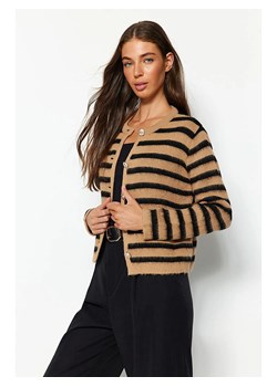 trendyol Kardigan w kolorze karmelowo-czarnym ze sklepu Limango Polska w kategorii Swetry damskie - zdjęcie 187660947