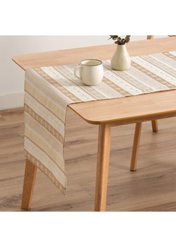 GAMUSI Bieżnik &quot;Ribbon&quot; w kolorze złoto-beżowym ze sklepu Limango Polska w kategorii Obrusy i bieżniki - zdjęcie 187660995