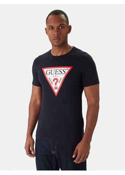 Guess T-Shirt M2YI71 I3Z14 Granatowy Slim Fit ze sklepu MODIVO w kategorii T-shirty męskie - zdjęcie 187661169