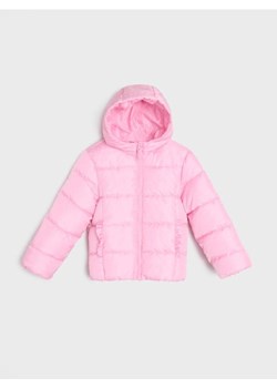 Sinsay - Pikowana kurtka puffer z kapturem - różowy ze sklepu Sinsay w kategorii Kurtki dziewczęce - zdjęcie 187662555