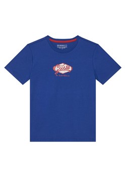 Guess T-Shirt L6RI02 K8HM4 Niebieski Regular Fit ze sklepu MODIVO w kategorii T-shirty chłopięce - zdjęcie 187662927