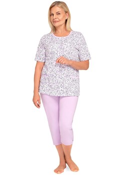 Bawełniana piżama damska rozpinana Kasia I 265 24, Kolor fioletowy-wzór, Rozmiar M, MARTEL ze sklepu Primodo w kategorii Piżamy damskie - zdjęcie 187663278