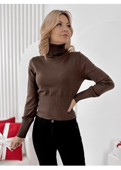 golf portofino brązowy one size ze sklepu UBRA w kategorii Swetry damskie - zdjęcie 187663496