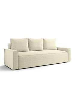 Kremowa rozkładana sofa z funkcją spania T1-T41 ze sklepu Edinos.pl w kategorii Sofy i kanapy - zdjęcie 187663626