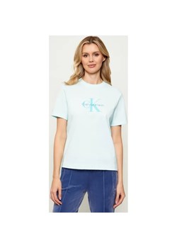 Calvin Klein Jeans T-shirt HERO | Regular Fit ze sklepu Gomez Fashion Store w kategorii Bluzki damskie - zdjęcie 187664688