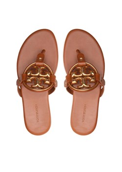 Tory Burch Japonki Miller 136593 Brązowy ze sklepu MODIVO w kategorii Klapki damskie - zdjęcie 187664969