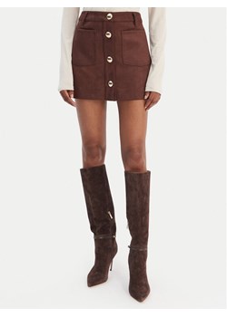 Bardot Spódnica z imitacji skóry Lorenzo 59673SB1 Brązowy Regular Fit ze sklepu MODIVO w kategorii Spódnice - zdjęcie 187664975